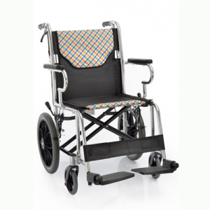 金沙js77999游戏特色器械-江苏鱼跃手动轮椅车H032C铝合金带手刹